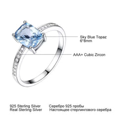 Sky Blue Topaz Ring for Women