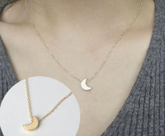 Golden Moon Pendant Necklace for Women – Elegant Casual & Party Jewelry