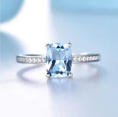 Sky Blue Topaz Ring for Women
